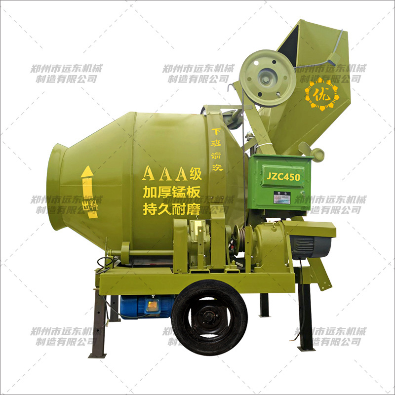 JZC450型全自动翻斗搅拌机(图1) JZC450型全自动翻斗搅拌机(图1)